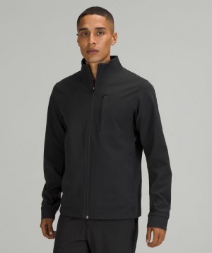 Lululemon Sojourn Jacket Erkek Mont Siyah | WQGV-91076