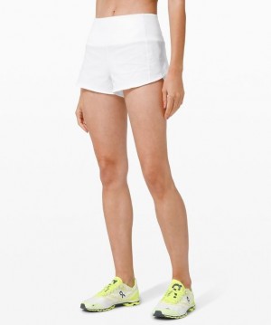 Lululemon Speed Up HR Short 2.5 Lined Kadın Şort Beyaz | QEXT-38695