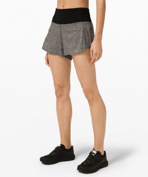 Lululemon Speed Up High-Rise Short 4 Lined Kadın Şort Renkli Siyah Siyah | NCBE-04985