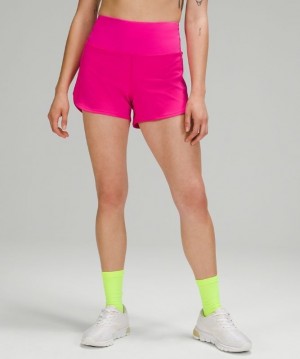 Lululemon Speed Up High-Rise Short 4 Lined Kadın Şort Pembe | GCNH-23087