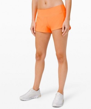Lululemon Speed Up Low-Rise Lined Short 2.5 Kadın Şort Turuncu | LQWR-53186