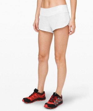 Lululemon Speed Up Low-Rise Lined Short 2.5 Kadın Şort Beyaz | JIEF-18023