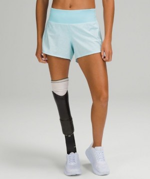 Lululemon Speed Up MR Short 4 Lined Kadın Şort Renkli Mavi Mavi | PIMS-93026