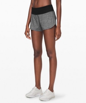 Lululemon Speed Up MR Short 4 Lined Kadın Şort Renkli Siyah Siyah | OGXA-42930