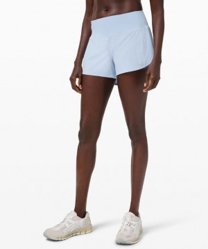 Lululemon Speed Up MR Short 4 Lined Kadın Şort Mavi Bej Rengi | NSFD-19654