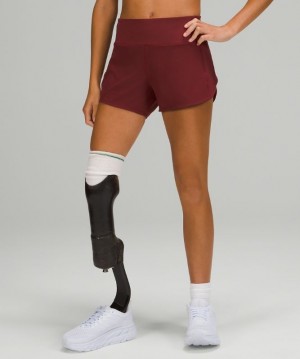 Lululemon Speed Up MR Short 4 Lined Kadın Şort Kırmızı Bordo | MEUW-85431