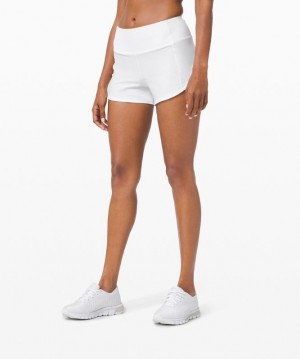 Lululemon Speed Up MR Short 4 Lined Kadın Şort Beyaz | DUJF-51038