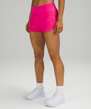 Lululemon Speed Up MR Short 4 Lined Kadın Şort Pembe | VLFU-65203