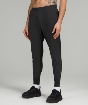 Lululemon Surge Hybrid Pant Shorter Length Erkek Pantolon Siyah | FQET-94351