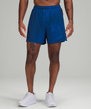 Lululemon Surge Short 6 Lined Erkek Şort Mavi Lacivert | QXGU-90836