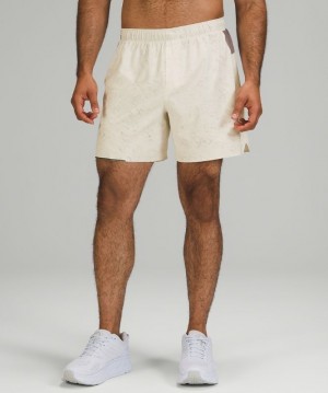 Lululemon Surge Short 6 Lined Erkek Şort Beyaz | NVPH-65279