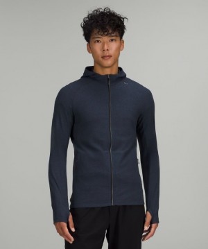 Lululemon Surge Warm Full Zip Erkek Tişörtü Lacivert Siyah | ZLSO-23594