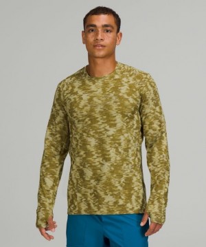 Lululemon Surge Warm Long Sleeve Shirt Erkek Üstler Yeşil | QIKC-30625