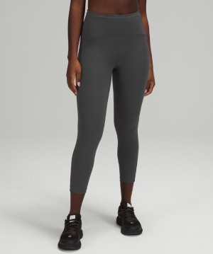 Lululemon Swift Speed High-Rise Crop 23 Kadın Tayt Koyu Gri | LVTU-54290