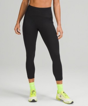 Lululemon Swift Speed High-Rise Crop 23 Kadın Tayt Siyah | LTIF-84926
