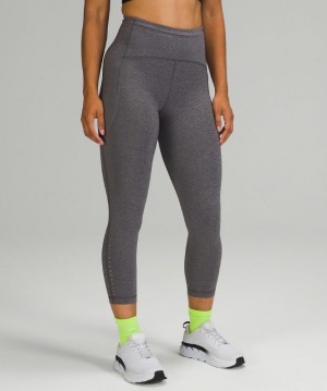 Lululemon Swift Speed High-Rise Crop 23 Kadın Tayt Siyah | FSBE-90348