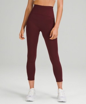 Lululemon Swift Speed High-Rise Tight 25 Kadın Tayt Kırmızı Bordo | DRNK-18239