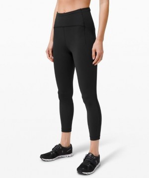 Lululemon Swift Speed High-Rise Tight 25 Kadın Tayt Siyah | WJHK-84356