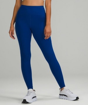 Lululemon Swift Speed High-Rise Tight 28 Brushed Luxtreme Kadın Tayt Mavi | WJPS-06327