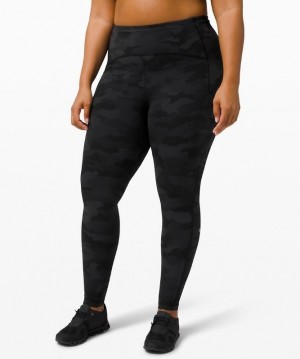 Lululemon Swift Speed High-Rise Tight 31 Kadın Tayt Camo Siyah Renkli | DZTE-45928