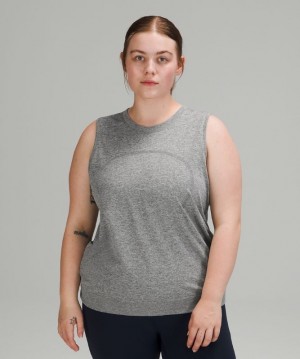 Lululemon Swiftly Breathe Muscle Tank Top Kadın Üstler Beyaz | XZSM-84690
