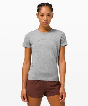 Lululemon Swiftly Breathe Short Sleeve Kadın Üstler Beyaz | EZRY-89140