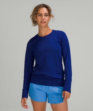 Lululemon Swiftly Relaxed Long Sleeve Kadın Üstler Larkspur | PQDJ-86329