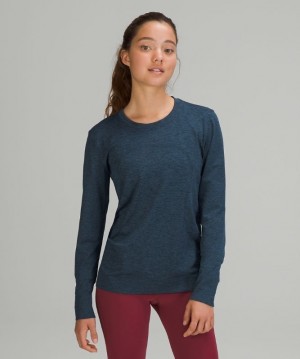 Lululemon Swiftly Relaxed Long Sleeve Kadın Üstler Lacivert Mavi | WKOY-85271