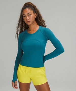 Lululemon Swiftly Tech LS 2.0 Race Kadın Üstler Mavi | NIAW-24183