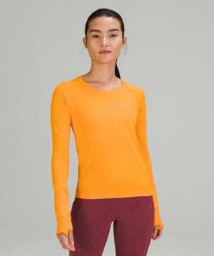 Lululemon Swiftly Tech LS 2.0 Race Kadın Üstler Clementine | BSRL-07261