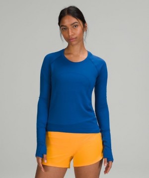 Lululemon Swiftly Tech LS 2.0 Race Kadın Üstler Mavi Mavi | AYNW-57860
