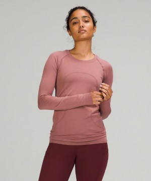 Lululemon Swiftly Tech Long Sleeve 2.0 Kadın Üstler Spiced Chai | IWCH-52678