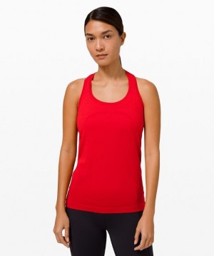 Lululemon Swiftly Tech Racerback 2.0 Kadın Üstler Koyu Kırmızı Koyu Kırmızı | MTVH-32764