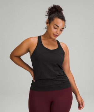 Lululemon Swiftly Tech Racerback 2.0 Kadın Üstler Siyah Siyah | MJSG-81209