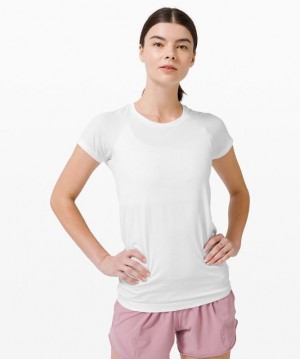 Lululemon Swiftly Tech Short Sleeve 2.0 Kadın Üstler Beyaz Beyaz | MYRC-43895