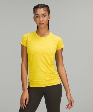 Lululemon Swiftly Tech Short Sleeve 2.0 Kadın Üstler Sarı | YRMI-01438