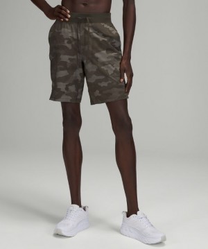Lululemon T.H.E. Linerless Short 9 Erkek Şort Camo Koyu Zeytin Yeşili | RWGJ-85279