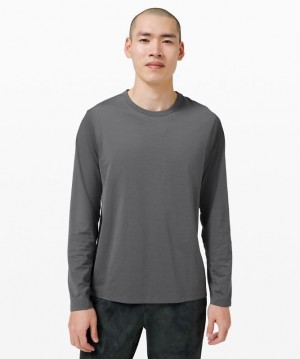 Lululemon The Fundamental Long Sleeve Shirt Erkek Üstler Anchor | SBYW-25038