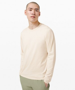 Lululemon The Fundamental Long Sleeve Shirt Erkek Üstler Beyaz | CKOI-97084