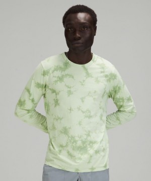 Lululemon The Fundamental Long Sleeve Shirt Erkek Üstler Nane | ADSG-45638