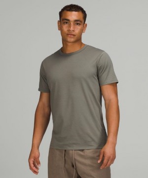 Lululemon The Fundamental T Erkek Üstler Gri Zeytin Yeşili | UNAZ-75093