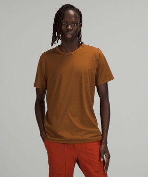 Lululemon The Fundamental T Erkek Üstler Bakır Kahverengi | TXSG-79435
