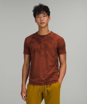Lululemon The Fundamental T Wash Erkek Üstler Kahverengi | LZCX-67108