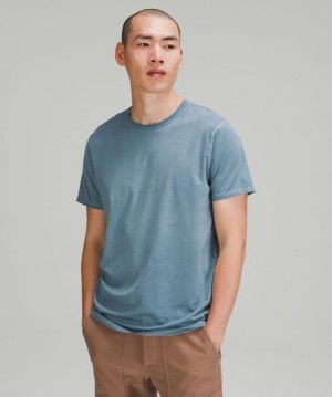 Lululemon The Fundamental T Wash Erkek Üstler Turkuaz Mavi | THWA-19507