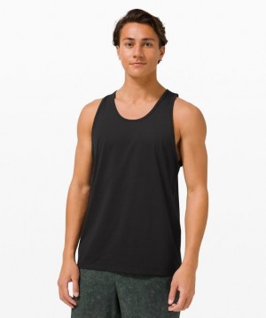 Lululemon The Fundamental Tank Erkek Üstler Siyah | NFOD-26850
