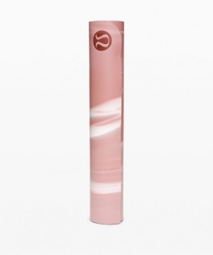 Lululemon The Reversible Mat 5mm Accessories Yoga Paspasları Pembe Beyaz Pembe | KCOW-30864