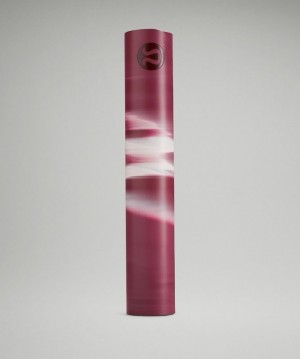Lululemon The Reversible Mat 5mm Accessories Yoga Paspasları Bordo Beyaz Kırmızı Bordo | HDYA-40256