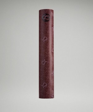 Lululemon The Reversible Mat 5mm Print Accessories Yoga Paspasları Kırmızı Pembe Mercan | UYIM-60548