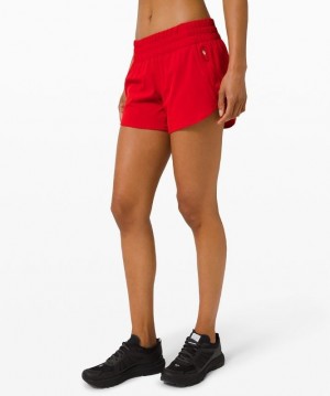 Lululemon Tracker LR Short 4 Lined Kadın Şort Koyu Kırmızı | ABGS-50427