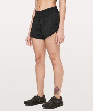 Lululemon Tracker LR Short 4 Lined Kadın Şort Siyah | UBVQ-36945